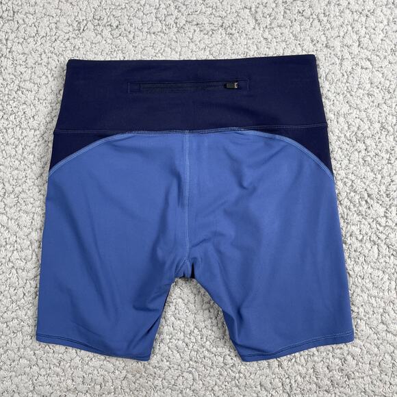 Fair Harbor Bayview Bike Shorts Womens Small Blue Back Zipper Pocket NWT - Picture 4 of 8